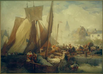 Marché aux poissons à Ostende